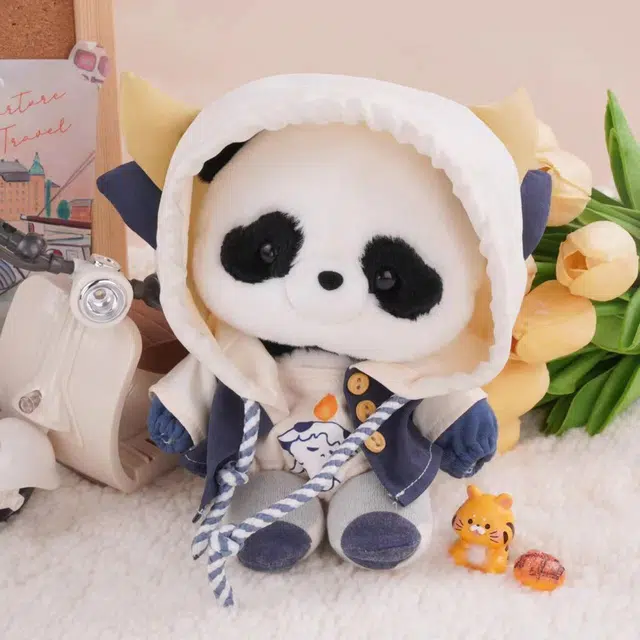 壹号梦工厂 古力古力 熊猫抱竹 棉花娃娃 烛光小羊娃衣 玩偶 毛绒公仔