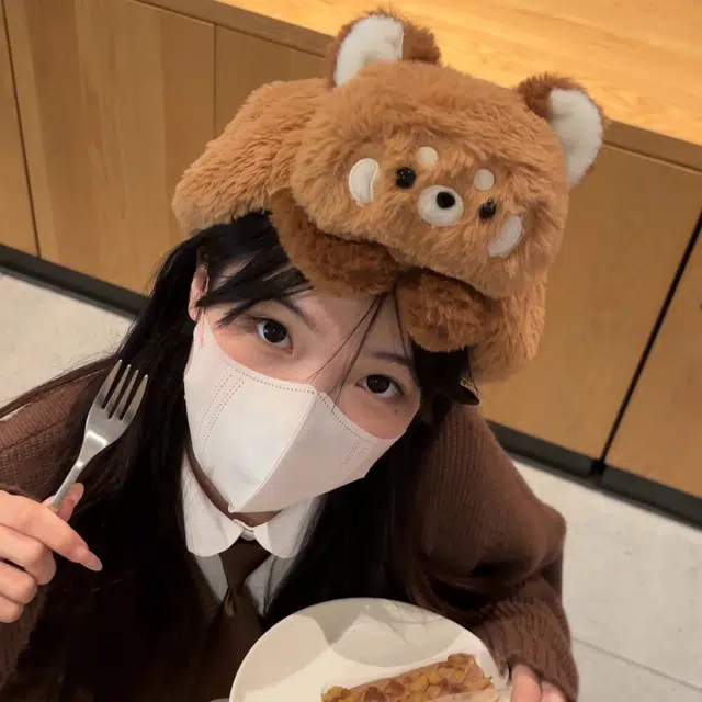 壹号梦工厂 古力古力 小熊猫趴趴帽子 可爱百搭 玩偶周边