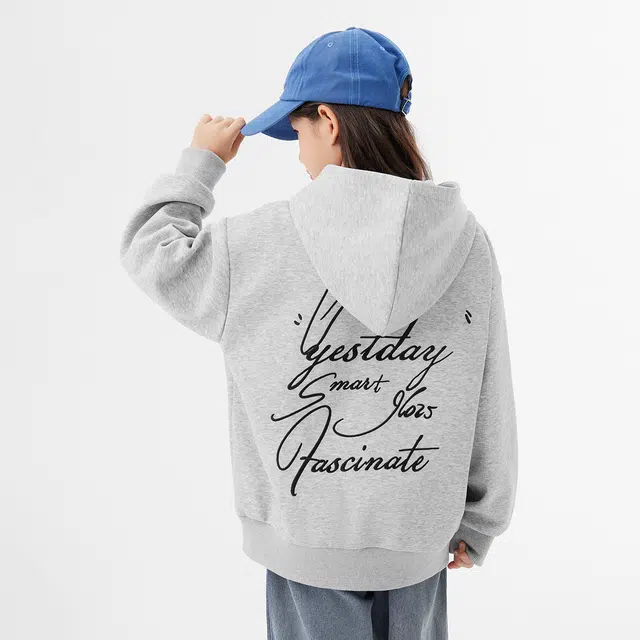 左西夹克 柔软舒适宽松学院风连帽 儿童款