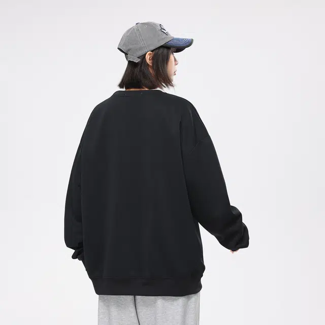 鸭鸭 龙年限定系列趣味手绘俏皮搞怪手绘休闲宽松长袖圆领卫衣 男女同款