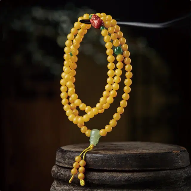 宝臻荟 国风 貔貅 葫芦 简约轻奢 高级感 复古 蜜蜡 名贵玉石手串 男女同款情侣款