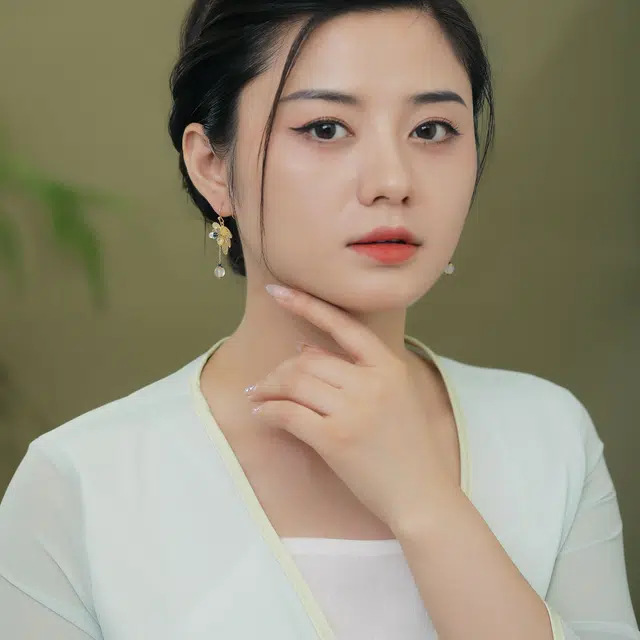 凤凰涅磐 新中式流苏 气质优雅 黄贝花 玛瑙  镀金 耳环 女款 礼盒