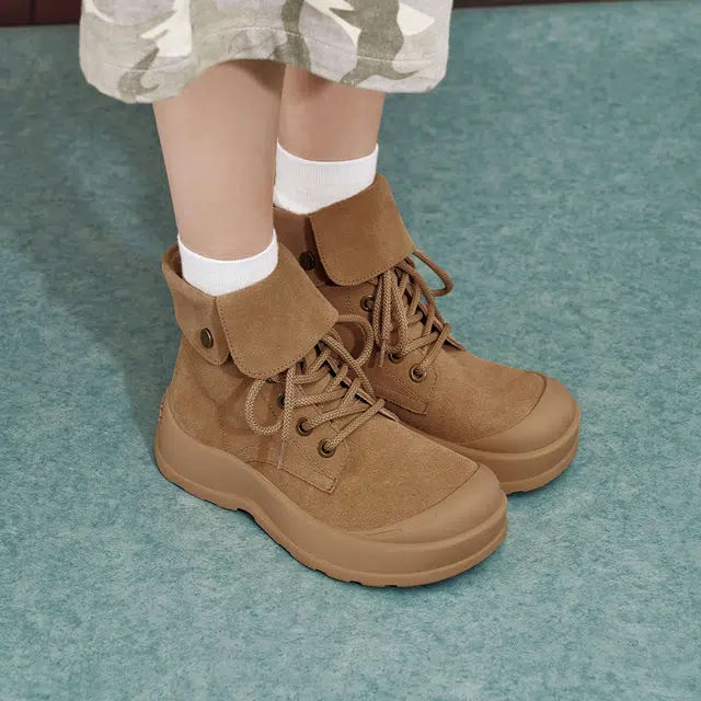 MASOOMAKE Cute Design Series Suede Martin Boots Women