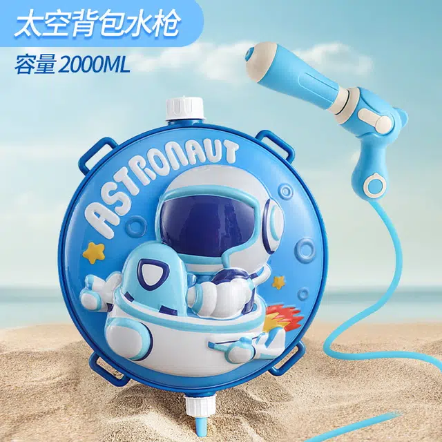 简普森 动物背包水枪 大容量抽拉式 枪型玩具