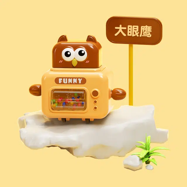 简普森 卡通回力车 按压萌宠车益智滑行滚轮车 玩具