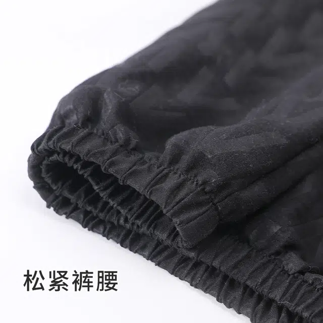俏霓桐 简约卡通可爱舒适可外穿家居服睡衣套装 男款 图色