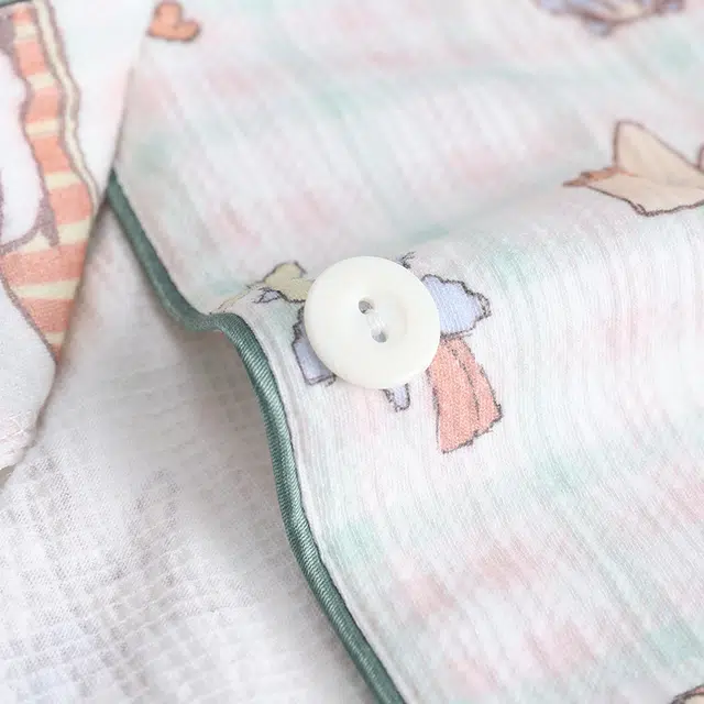 俏霓桐 薄款可爱卡通甜美休闲少女风透气舒适家居服可外穿夏季睡衣套装 女款