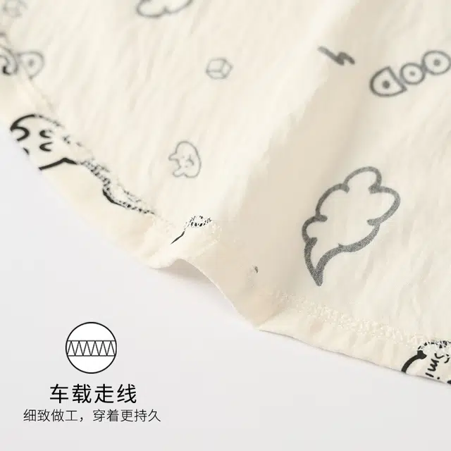 俏霓桐 可爱卡通简约甜美休闲舒适三件套家居服可外穿睡衣套装 女款 图片色