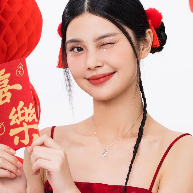 珂里 简约新中式福禄葫芦气质高级感设计感小众复古国潮锁骨链颈链配饰#好运 琉璃 项链 女款