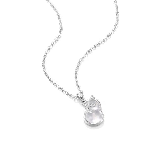 珂里 简约新中式福禄葫芦气质高级感设计感小众复古国潮锁骨链颈链配饰#好运 琉璃 项链 女款