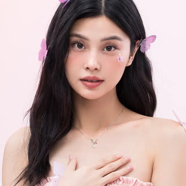 珂里 小众轻奢韩风蝴蝶结百搭小众设计甜美优雅气质 环保合金 项链 女款