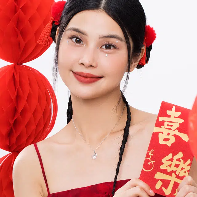 珂里 简约新中式福禄葫芦气质高级感设计感小众复古国潮锁骨链颈链配饰#好运 琉璃 项链 女款