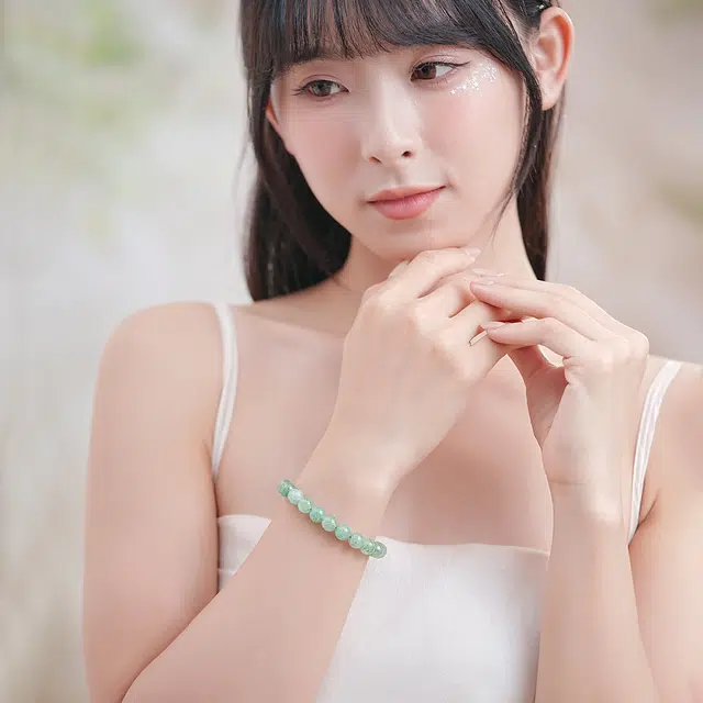 【多宝多福】 七可 绿水晶气质轻奢高级感平平安安 新中式国风国潮转运疗愈能量#好运 草莓晶 手串 男女同款情侣款