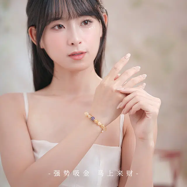 【官方已过香】 七可 招财小霸王转运珠八方来财纳福 寓意好转运暴富#好运 黄水晶 手串 男女同款情侣款