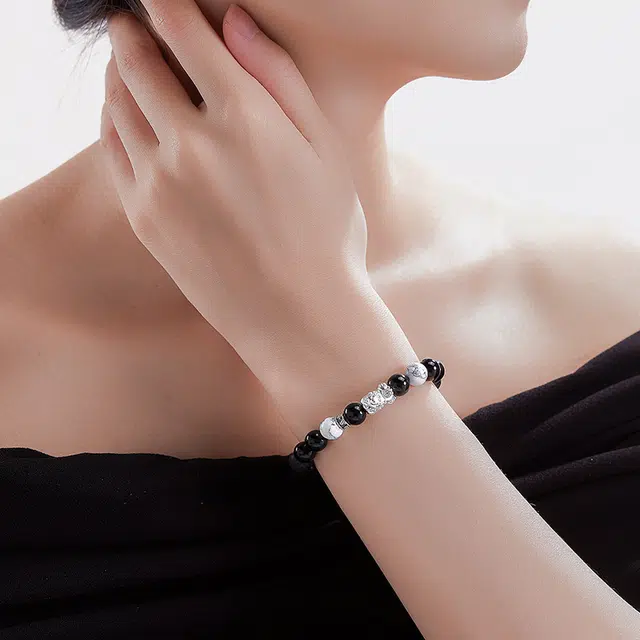 喜钻 貔貅 古韵祥瑞绕腕招财纳福佑安康间 精致 水晶 手串 男女同款情侣款