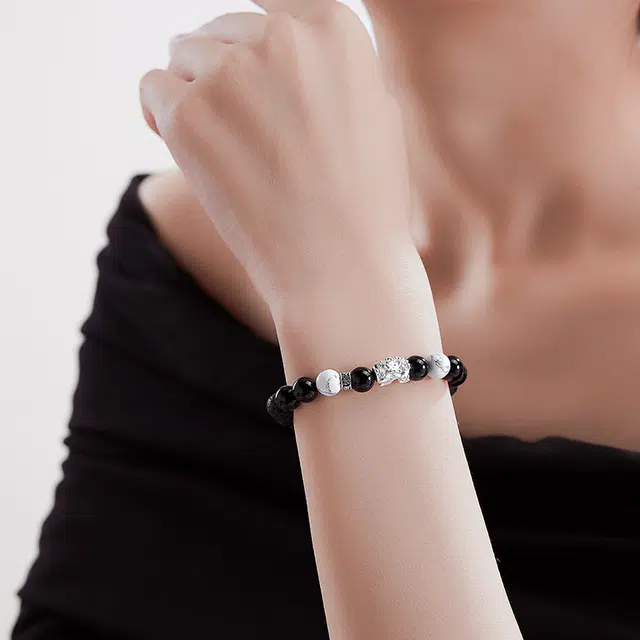 喜钻 貔貅 古韵祥瑞绕腕招财纳福佑安康间 精致 水晶 手串 男女同款情侣款