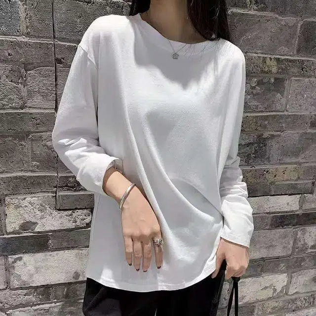 都市丽人 圆领打底内搭纯色简约保暖上装 女款