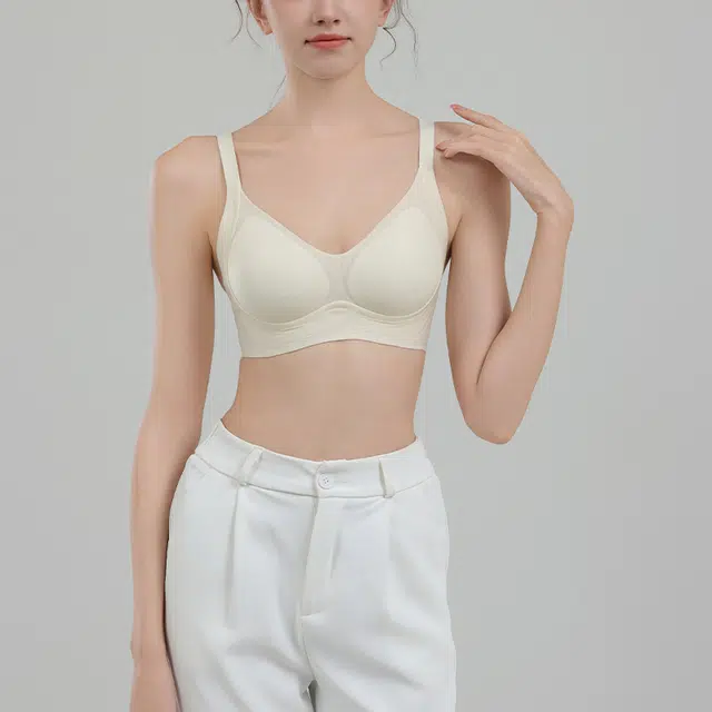 都市丽人 提拉小胸聚拢防外扩收副乳无钢圈文胸 女款