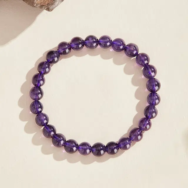 老凤祥 【限量赠·手机贴&紫气东来】紫定富贵 高品质国风 新中式本命年招财纳福 能量精美礼盒天然 紫水晶 手串 女款