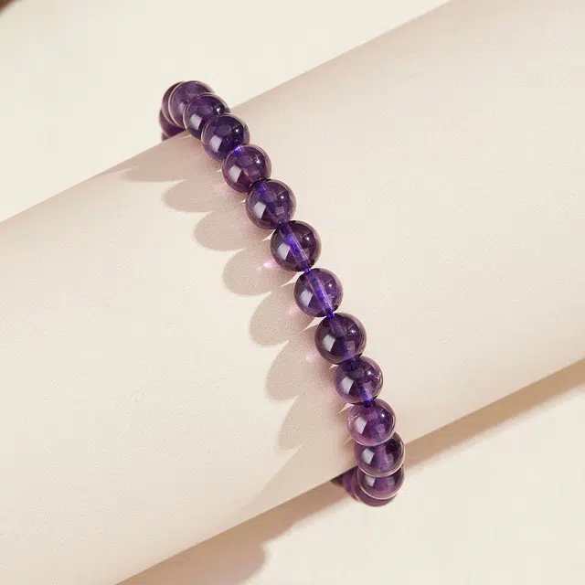 老凤祥 【限量赠·手机贴&紫气东来】紫定富贵 高品质国风 新中式本命年招财纳福 能量精美礼盒天然 紫水晶 手串 女款