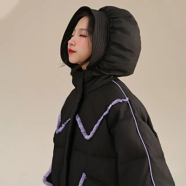 鸭鸭 童装 中大童小香风连帽羽绒服保暖休闲舒适羽绒服 儿童款