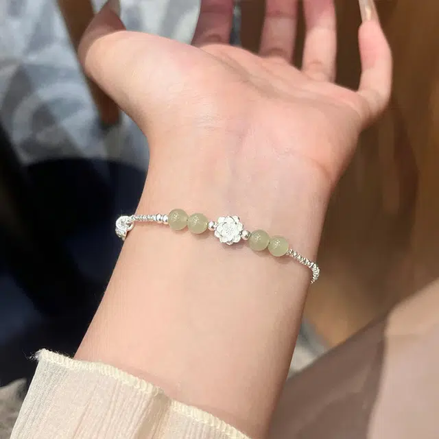 雅谷 福运莲莲 碎银几两 转运莲花 新中式 两世欢 喜乐平安转运珠 顺意时尚小众百搭温柔手饰 表白礼盒#好运 琉璃 手链 女款