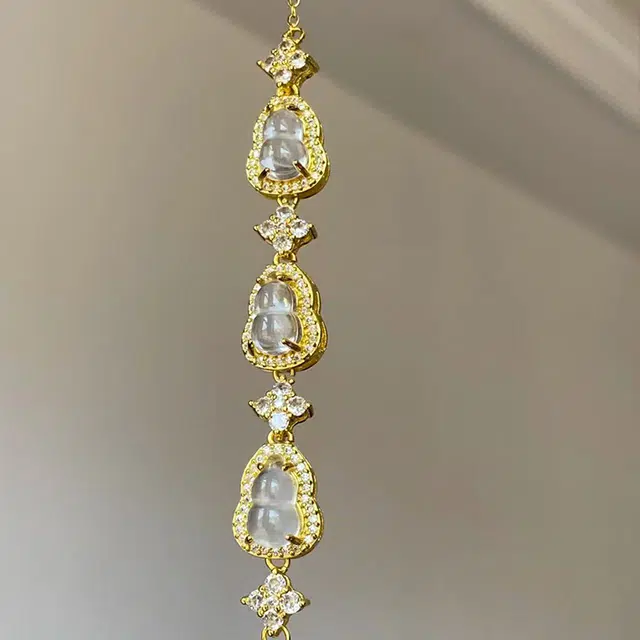 雅谷 六福吉祥 福禄吉祥 新中式国风招财转运手饰 新中式国风葫芦 古典优雅清新淡雅福气满满转运珠配饰 琉璃 手链 女款