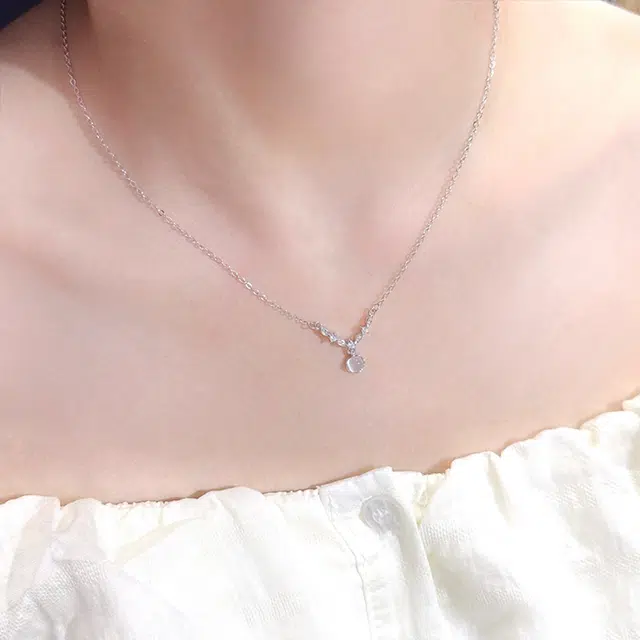 【S999足银&闪耀连理枝】 雅谷 岁岁平安 穗穗平安 爆闪紫藤花锁骨链 小众时尚清冷高级 百搭显白气质优雅 表白礼盒 玉髓 项链 女款