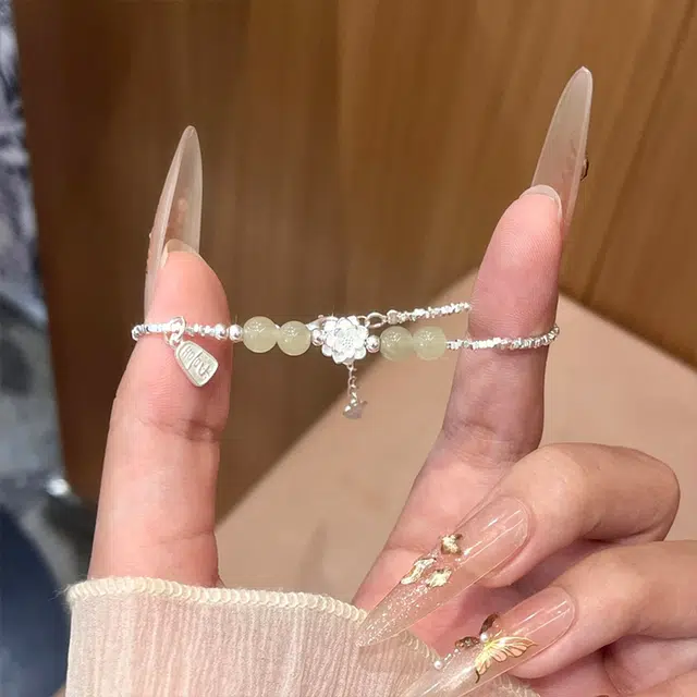 雅谷 福运莲莲 碎银几两 转运莲花 新中式 两世欢 喜乐平安转运珠 顺意时尚小众百搭温柔手饰 表白礼盒#好运 琉璃 手链 女款