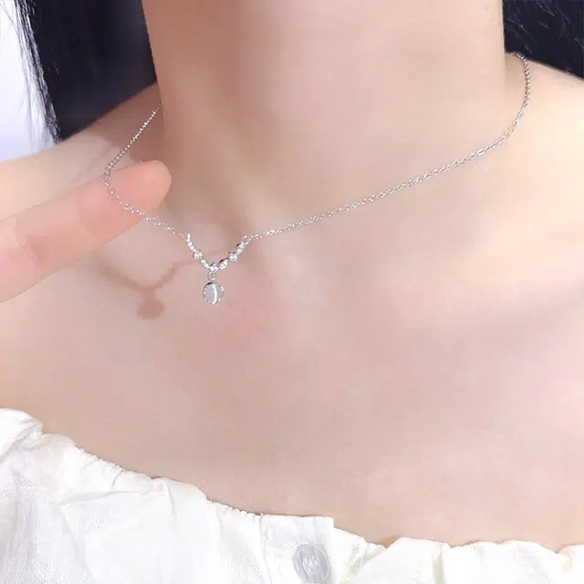 【S999足银&闪耀连理枝】 雅谷 岁岁平安 穗穗平安 爆闪紫藤花锁骨链 小众时尚清冷高级 百搭显白气质优雅 表白礼盒 玉髓 项链 女款