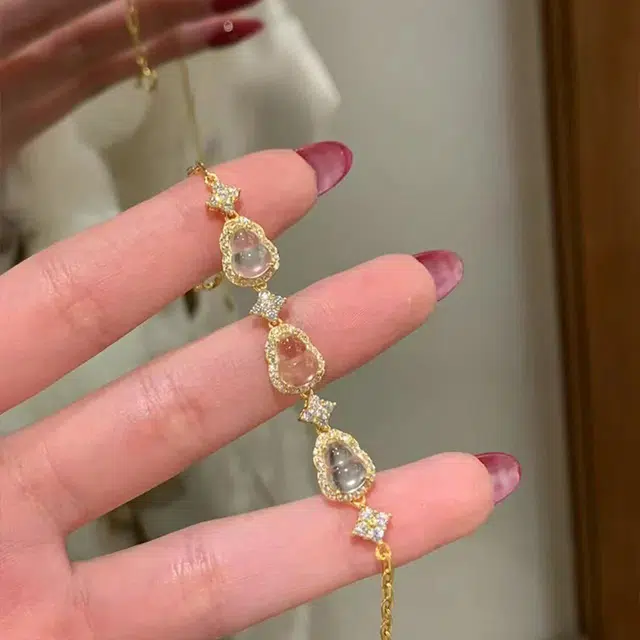 雅谷 六福吉祥 福禄吉祥 新中式国风招财转运手饰 新中式国风葫芦 古典优雅清新淡雅福气满满转运珠配饰 琉璃 手链 女款