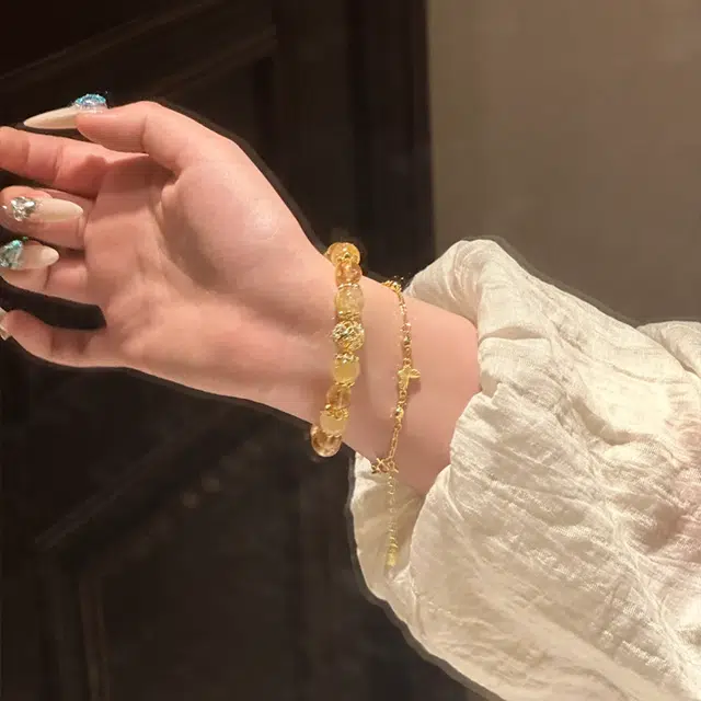 【财源滚滚】 雅谷 招财转运珠 平安好运 新中式国风复古高级感轻奢小众精致百搭招财纳福 水晶 手串 男女同款情侣款