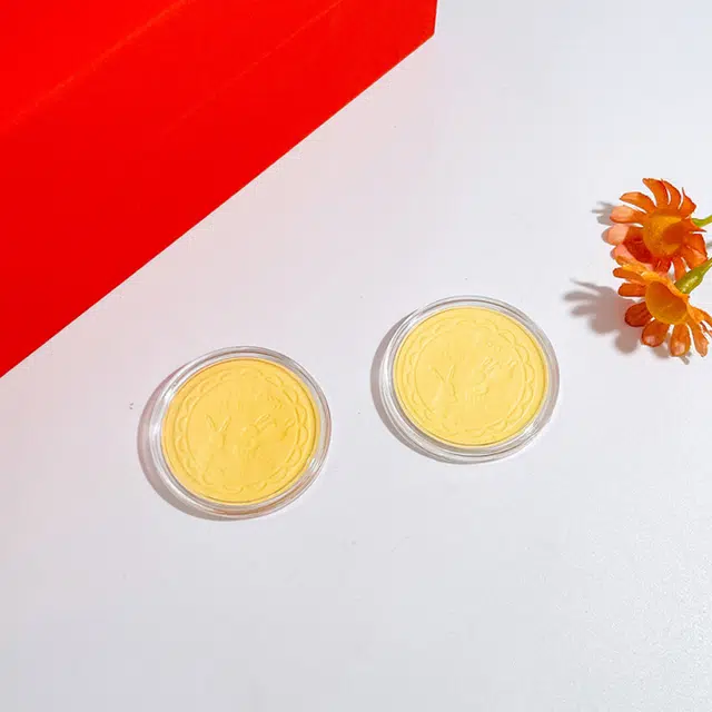 中国黄金 珍·如金 花好月圆金币福兔月饼 足金 一口价 金片 男女同款情侣款