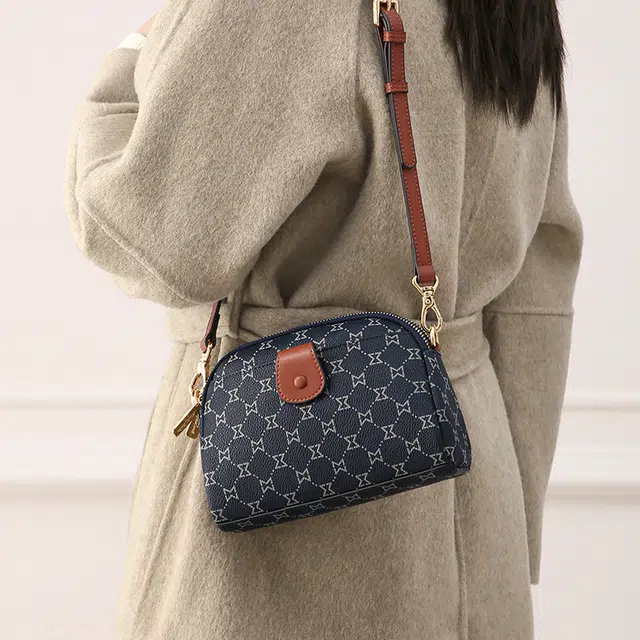 Mashalanti Vintage PVC Crossbody Small Burgundy