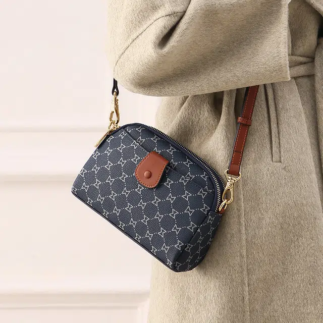 Mashalanti Vintage PVC Crossbody Small Burgundy