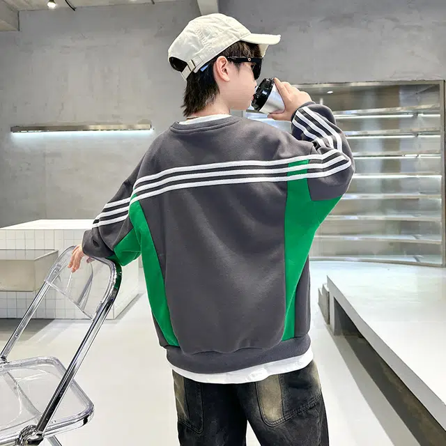 熊猫圆圆 童装 儿童装男童秋装卫衣新款春秋款中大童炸街休闲男孩打底衫上衣