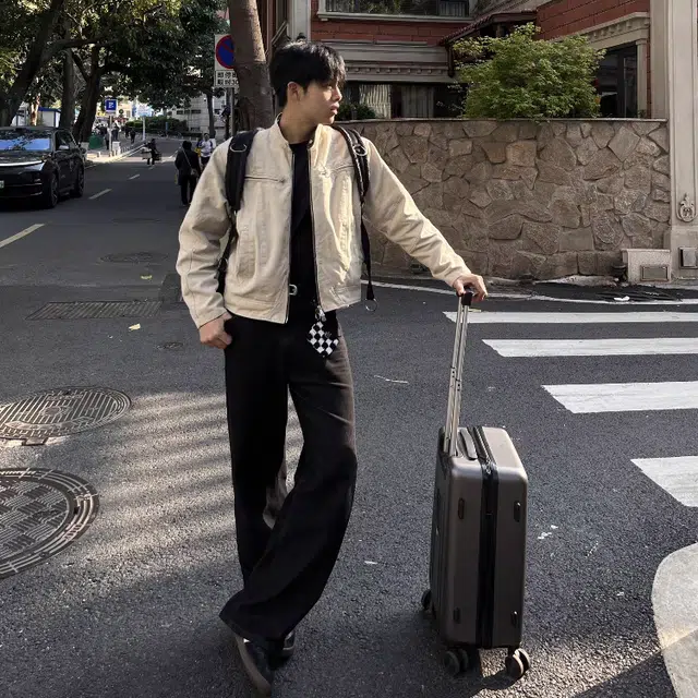 虫小绿 二代哈灵顿飞行员工装外套教练机能风复古格纹内衬时尚小众高级感美式街头痞帅百搭宽松休闲通勤长袖翻领夹克 男女同款