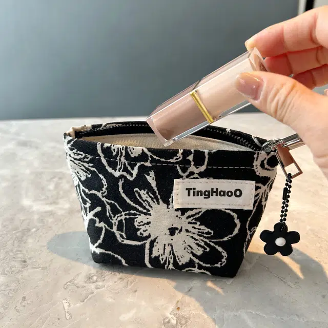 轻迎 布艺 迷你 化妆包 时尚 化妆品 补妆袋 口红包 随身 手拿包 高端 收纳包洗漱包
