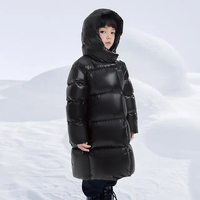 高梵 轻盈舒适柔软百搭羽绒服 黑色 中小童