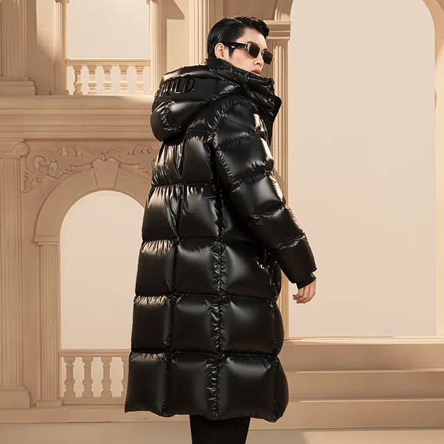 高梵 黑金六格龙年系列长款羽绒服 男女同款 黑色