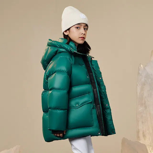 高梵 童装 黑金儿童鹅绒服小火山亲子装加厚羽绒服 儿童款