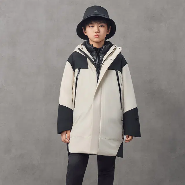 高梵羽绒服 冬季户外鹅绒长款加厚外套 青少年