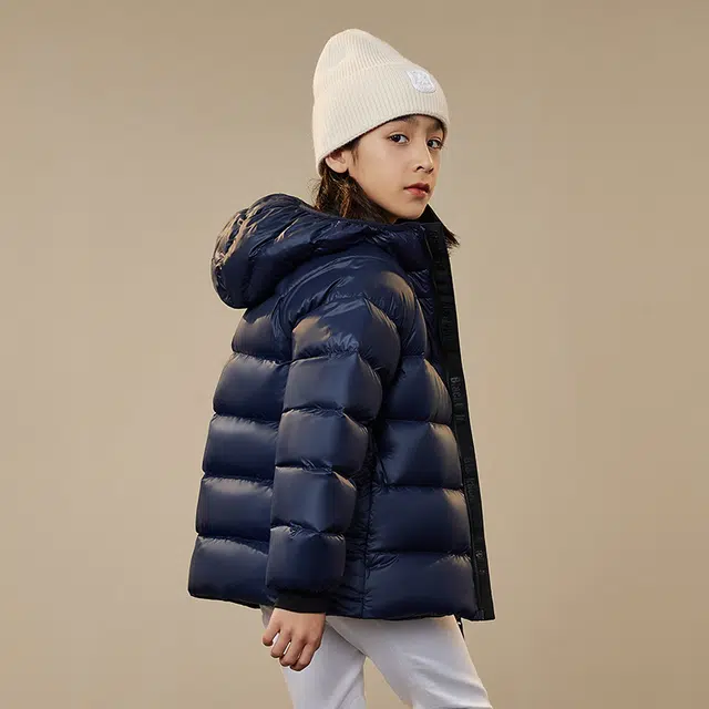 高梵 黑金儿童羽绒服鹅绒轻薄连帽反季外套羽绒服 男童女童羽绒服 儿童款