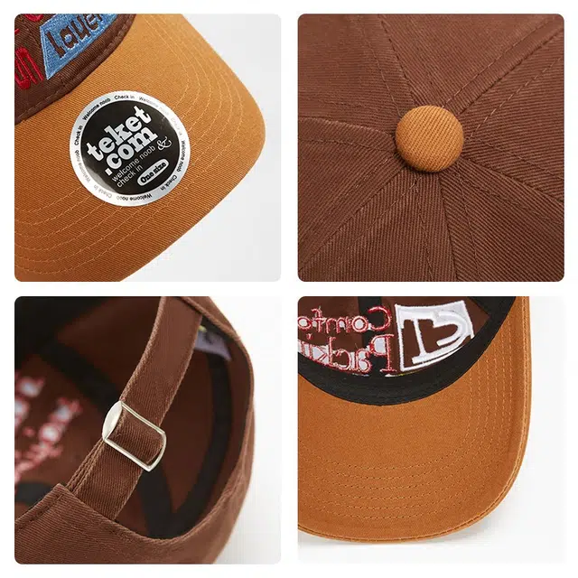 氧气樱桃 日韩系美式复古字母刺绣宽檐显脸小 棉 鸭舌帽 男女同款情侣款