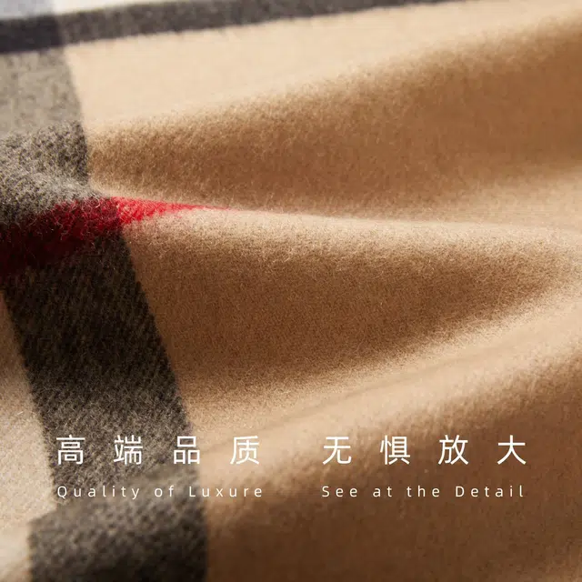 氧气樱桃 高级感氛围感格子百搭简约流苏 羊毛 绒线围巾 男女同款情侣款