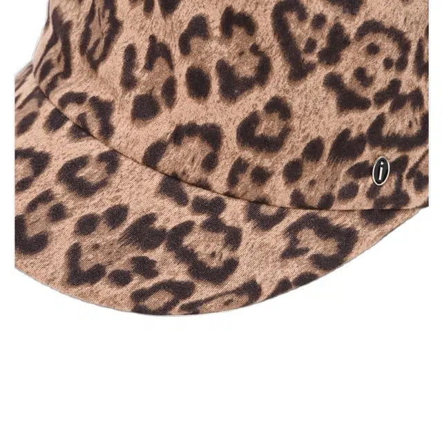 氧气樱桃 复古老钱风豹纹平顶夏季防晒遮阳潮流骑士报童帽 涤纶 其他帽子 男女同款情侣款