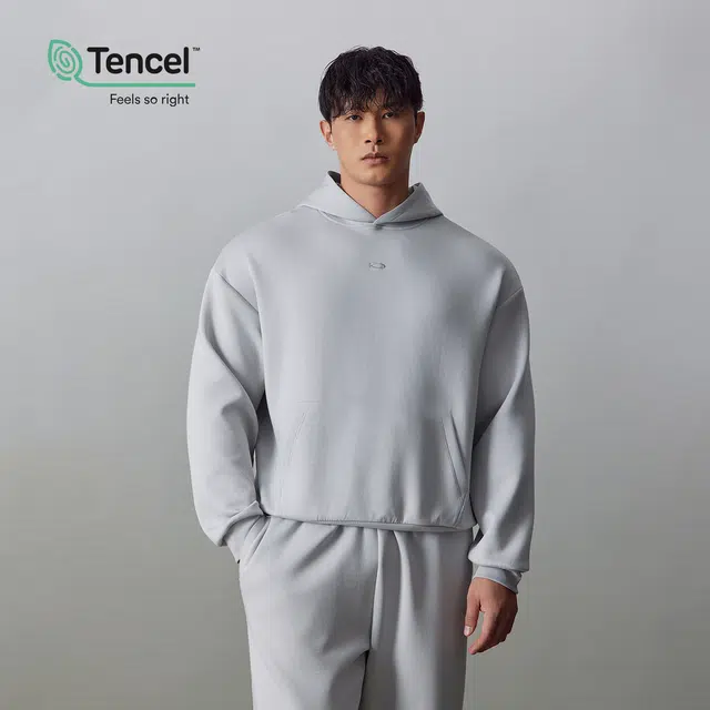 无畏东方 无观天丝羊毛空气层连帽卫衣 男女同款