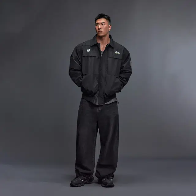 无畏东方 无双俱乐部凤凰徽章警服防风防水夹克外套 男女同款