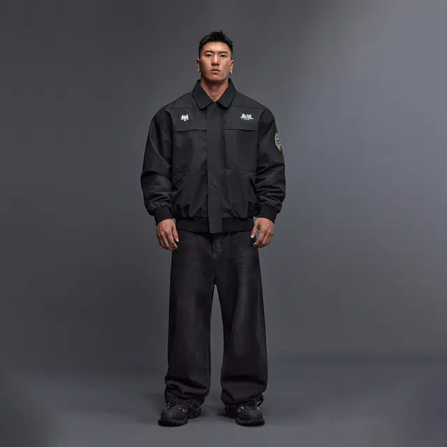 无畏东方 无双俱乐部凤凰徽章警服防风防水夹克外套 男女同款