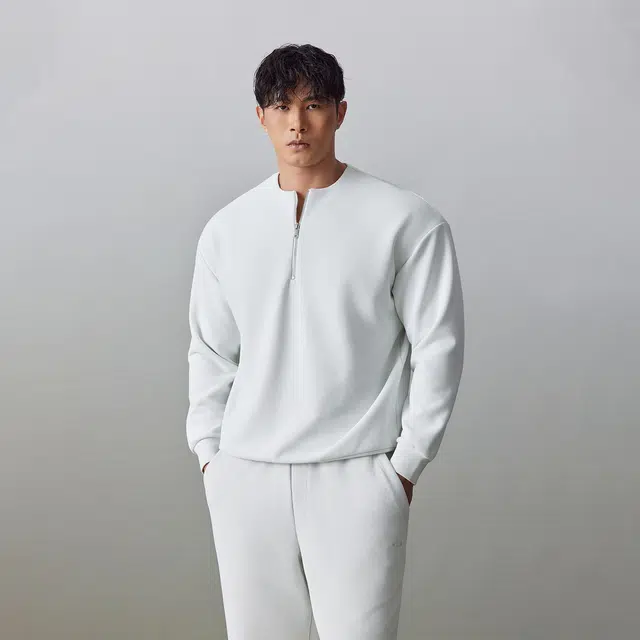 无畏东方 无观云朵华夫格圆领卫衣 男女同款